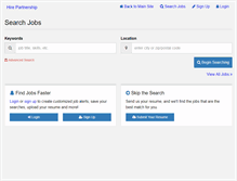 Tablet Screenshot of jobs.hirepartnership.com